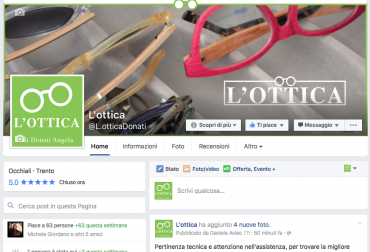 L’ottica sbarca su Facebook